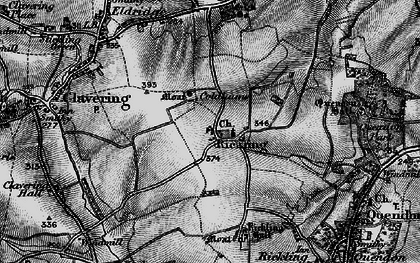 Old map of Rickling in 1895