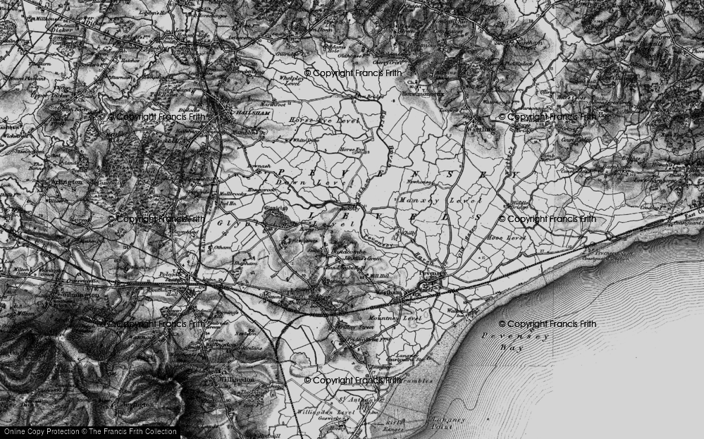 Old Map of Rickney, 1895 in 1895