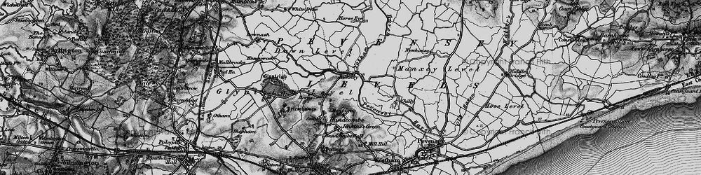 Old map of Yotham in 1895