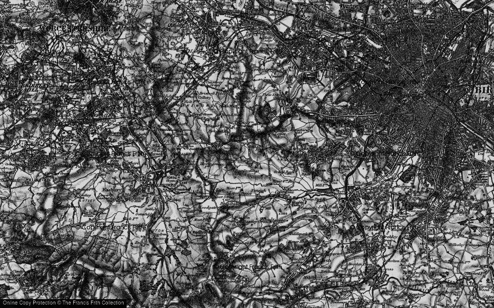 Old Map of Ridgacre, 1899 in 1899