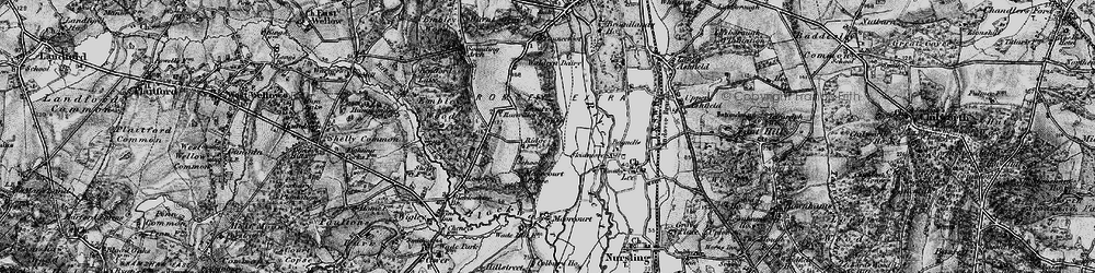Old map of Yewtree Copse in 1895
