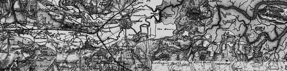 Old map of Ridge in 1895
