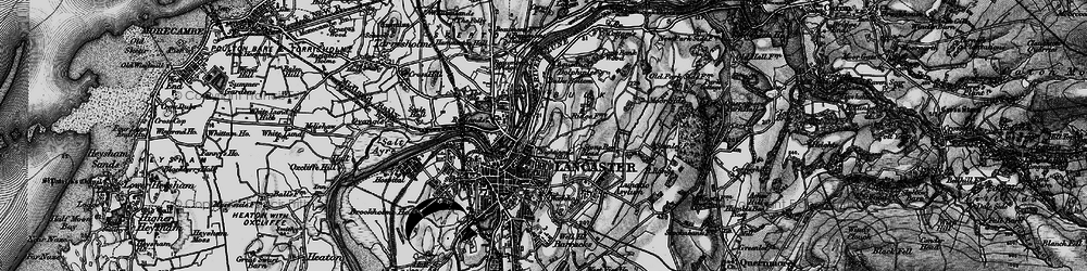 Old map of Ashton Meml in 1898