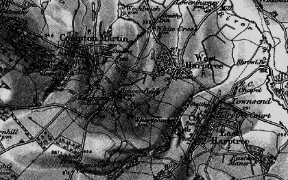 Old map of Ridge in 1898