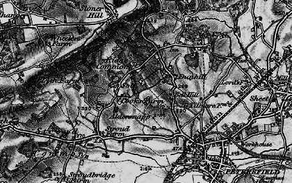 Old map of Ridge Common in 1895