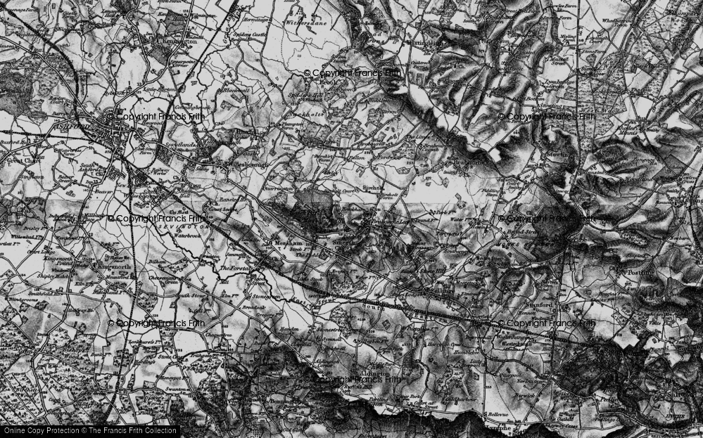 Old Map of Ridgeway, 1895 in 1895