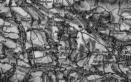 Old map of Ridgeway in 1896