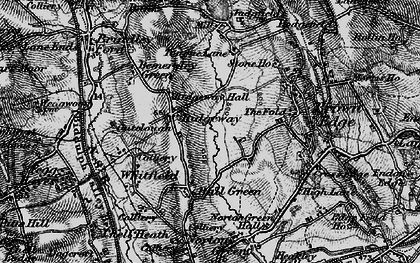 Old map of Ridgeway in 1897
