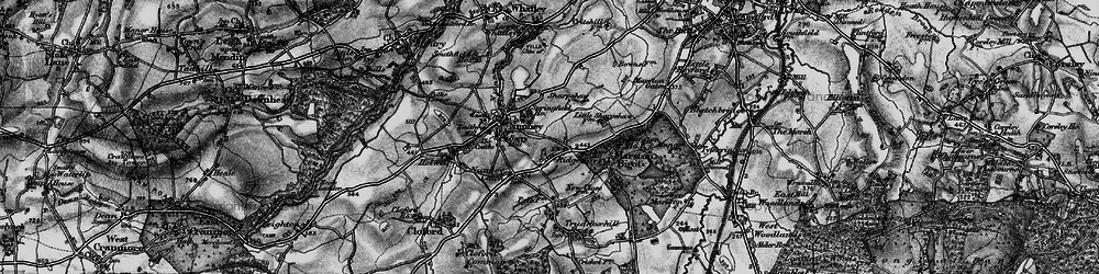 Old map of Ridgeway in 1898