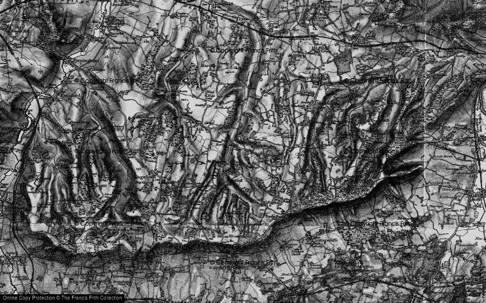 Old Map of Ridley, 1895 in 1895