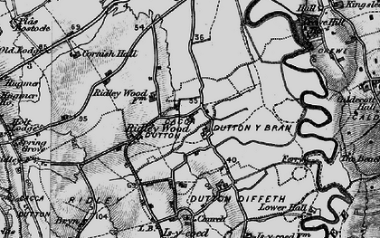 Old map of Ridleywood in 1897