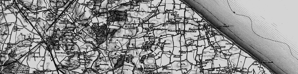 Old map of Crostwight in 1898