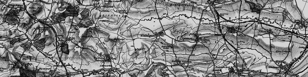 Old map of Ridlington in 1899