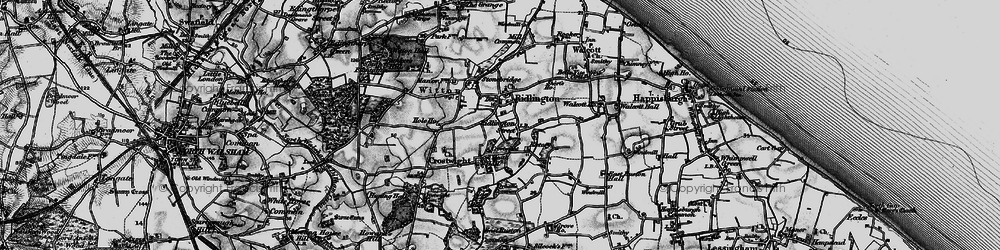 Old map of Ridlington Street in 1898