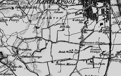 Old map of Rift House in 1898