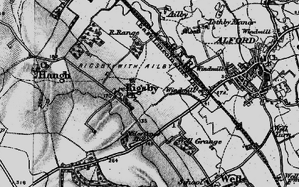 Old map of Well Grange in 1899
