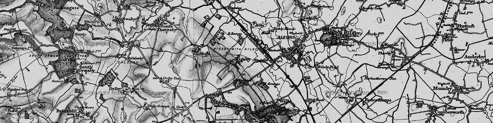 Old map of Well Grange in 1899