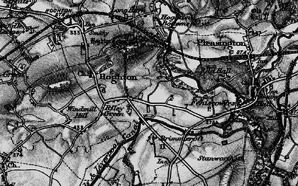 Old map of Riley Green in 1896