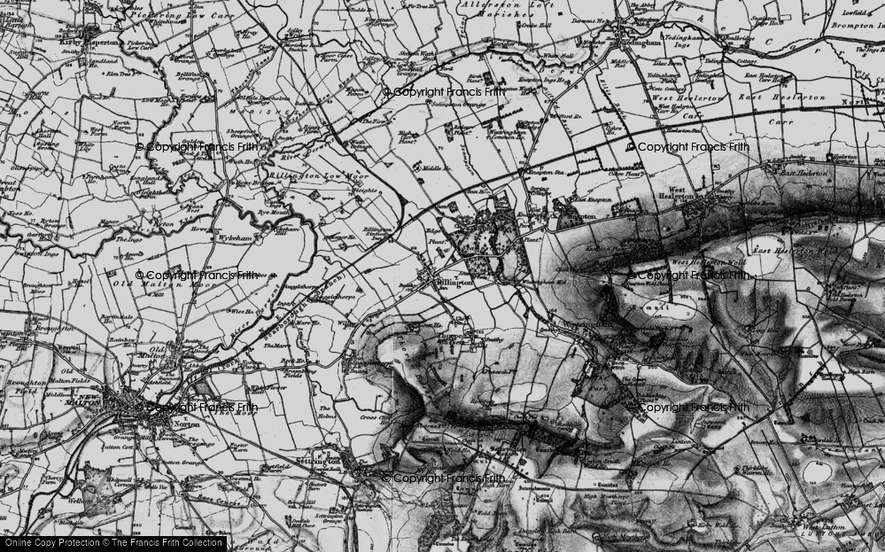 Old Map of Historic Map covering Bassett Ho in 1898