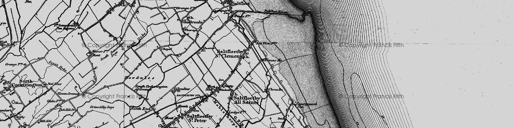 Old map of Rimac in 1899
