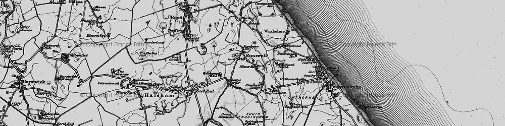 Old map of Rimswell in 1895