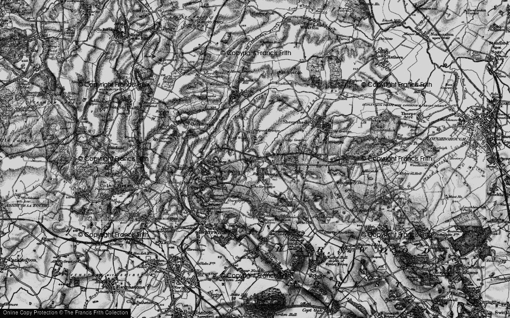 Old Map of Ringing Hill, 1895 in 1895