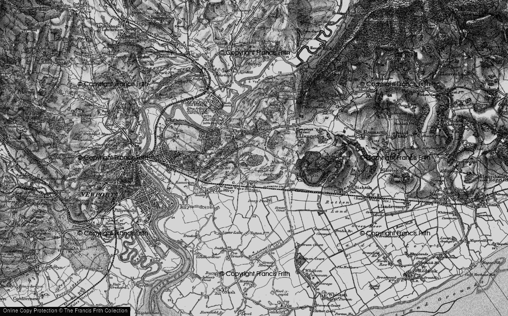 Old Map of Ringland, 1897 in 1897