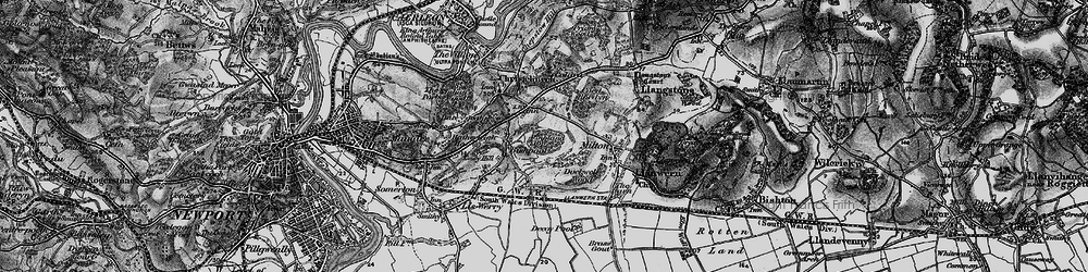 Old map of Ringland in 1897