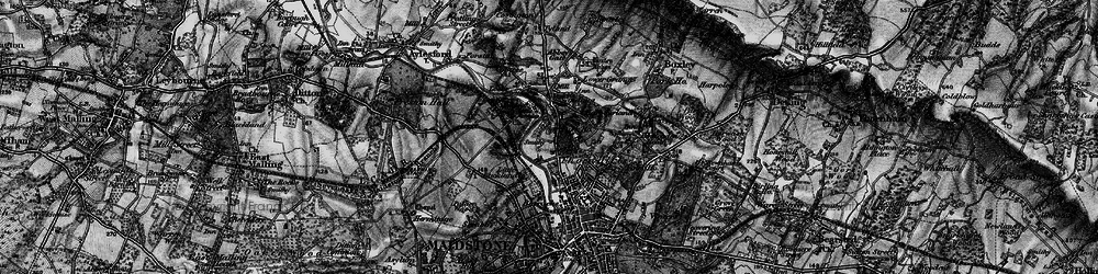 Old map of Allington Castle in 1895