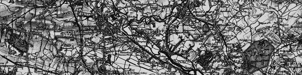 Old map of Ringley in 1896