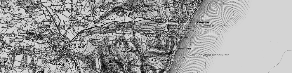 Old map of Ringmore in 1898