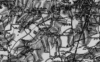 Old map of Barsham Hill in 1898