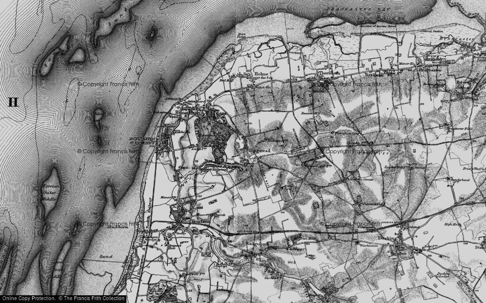 Old Map of Ringstead, 1898 in 1898