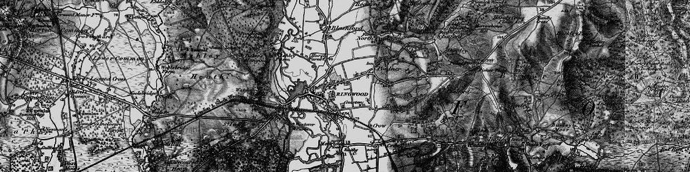 Old map of Ringwood in 1895