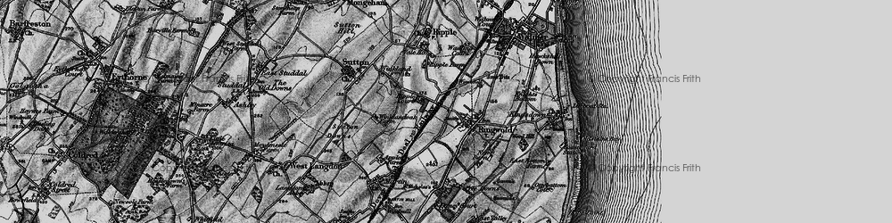Old map of Ringwould in 1895