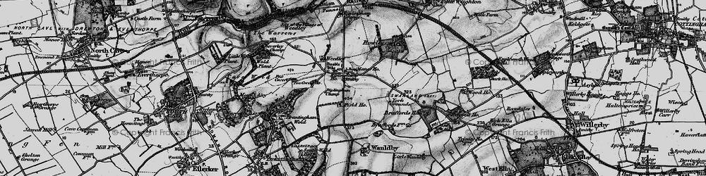 Old map of Beverley Clump in 1895