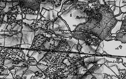 Old map of Ripper's Cross in 1895
