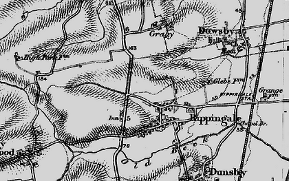 Old map of Rippingale in 1895