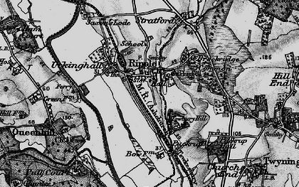 Old map of Ripple in 1898
