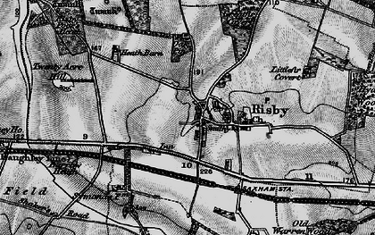 Old map of Risby in 1898