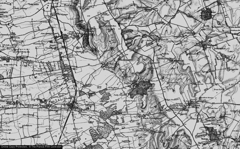 Old Map of Risby, 1899 in 1899