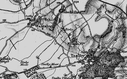 Old map of Risby in 1899