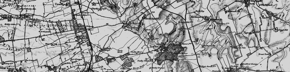 Old map of Risby in 1899
