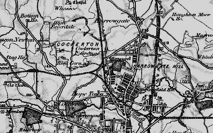 Old map of Rise Carr in 1897