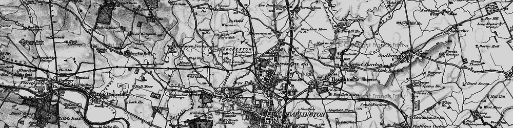 Old map of Rise Carr in 1897