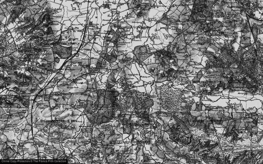 Old Map of Riseley, 1895 in 1895