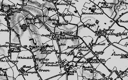 Old map of Rishangles in 1898