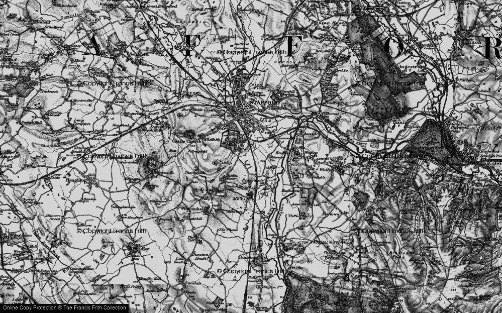 Old Map of Risingbrook, 1898 in 1898