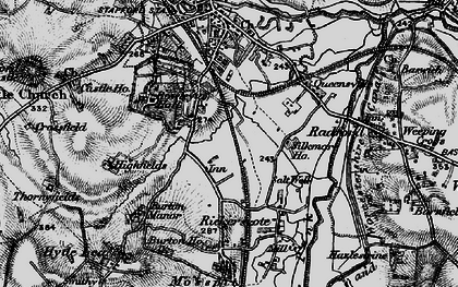 Old map of Risingbrook in 1898