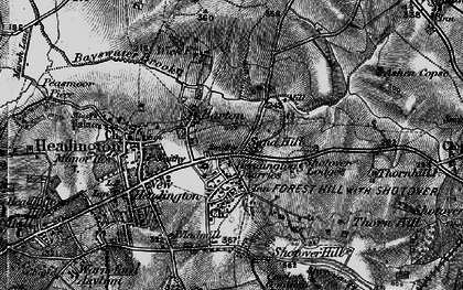 Old map of Risinghurst in 1895